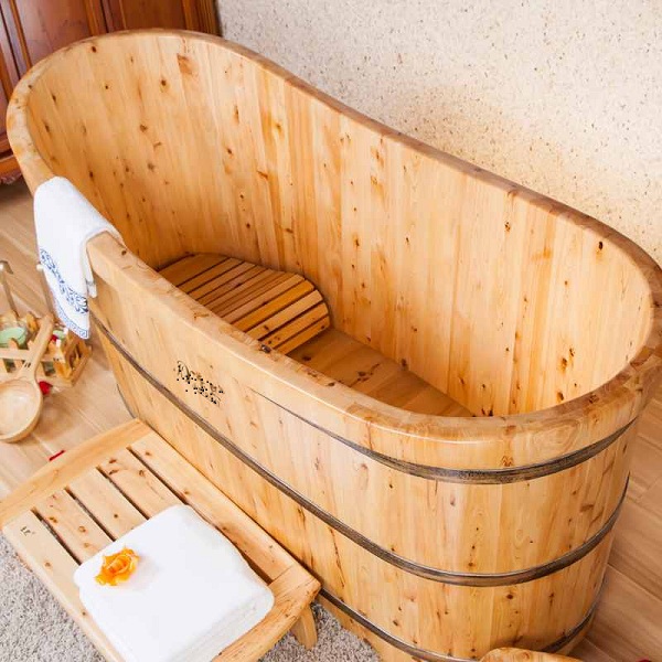 thùng tắm gỗ